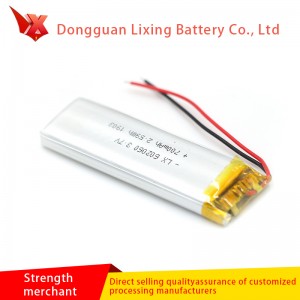 三洋山陽602060純粋なコバルトのリチウム電池3.7V 700mahウォーキートークリーカメラの充電式バッテリーのカスタマイズ